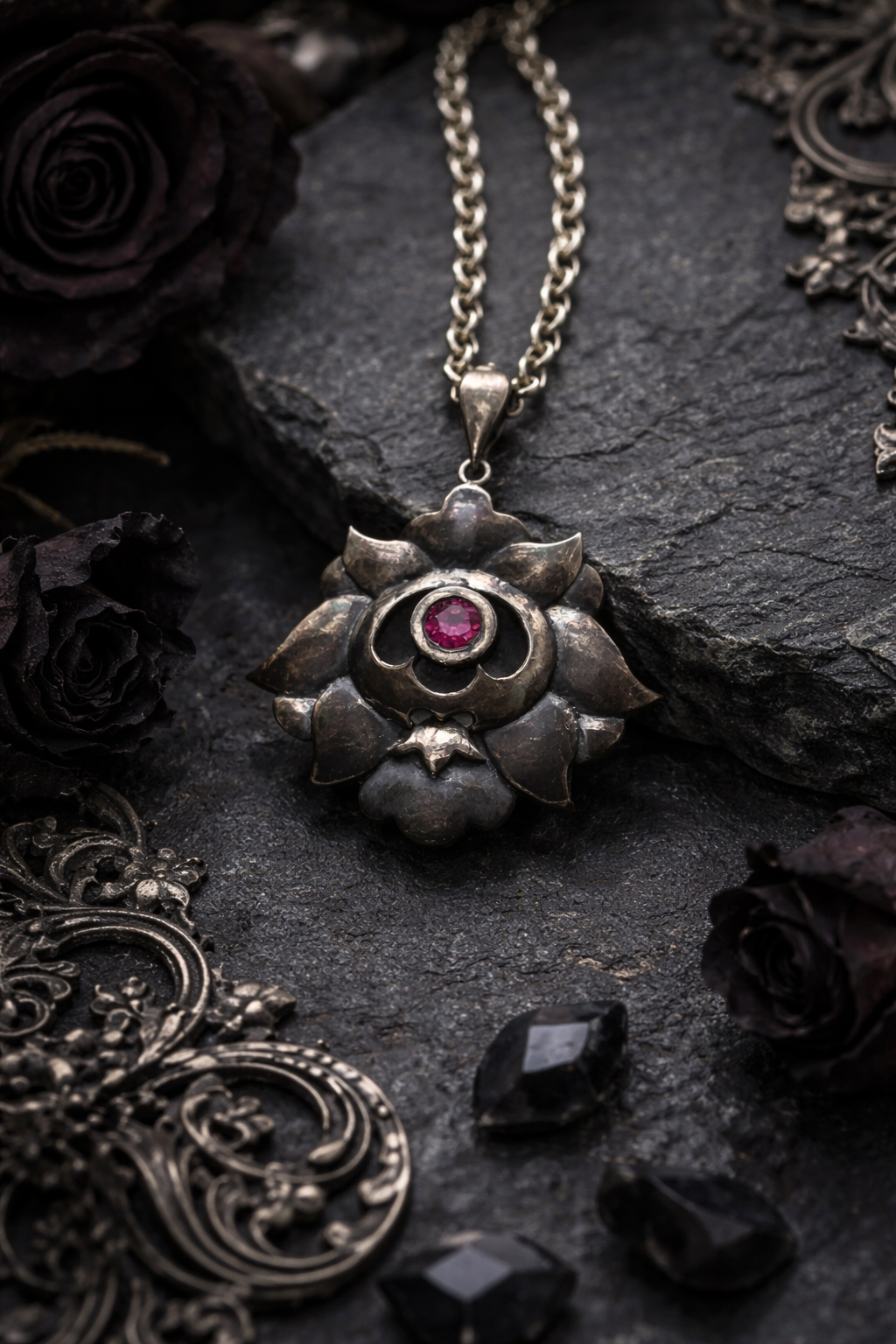 Scarlet Bloom Kolye